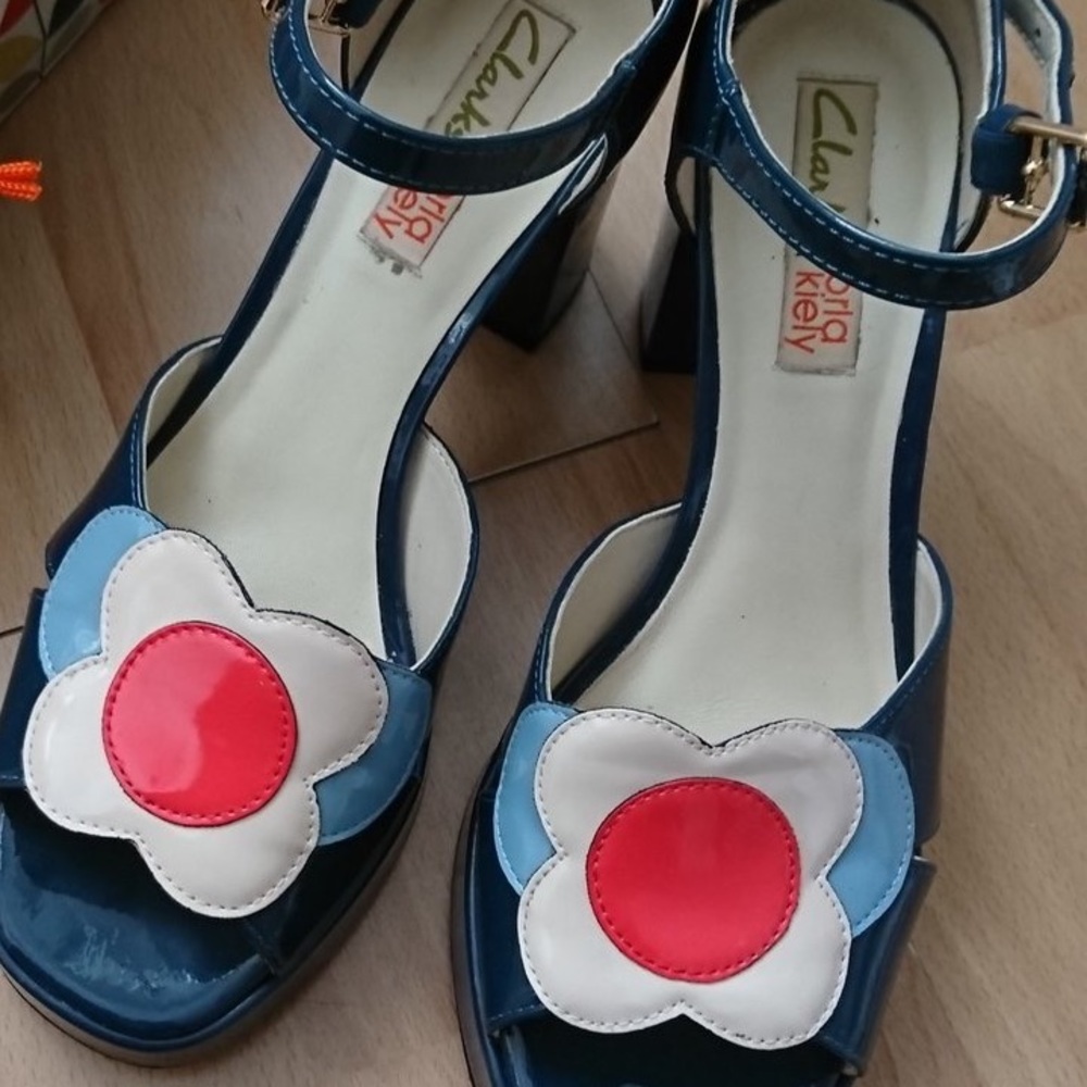 Clarks x Orla Kiely Flower Platform Betty Heel